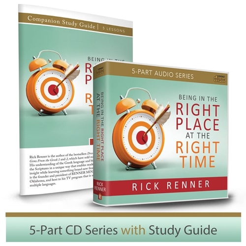being in the right place at the right time being in the right place at the right time